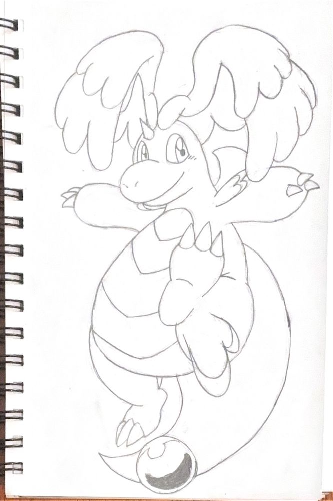 Original pencil sketch of the Pokémon.