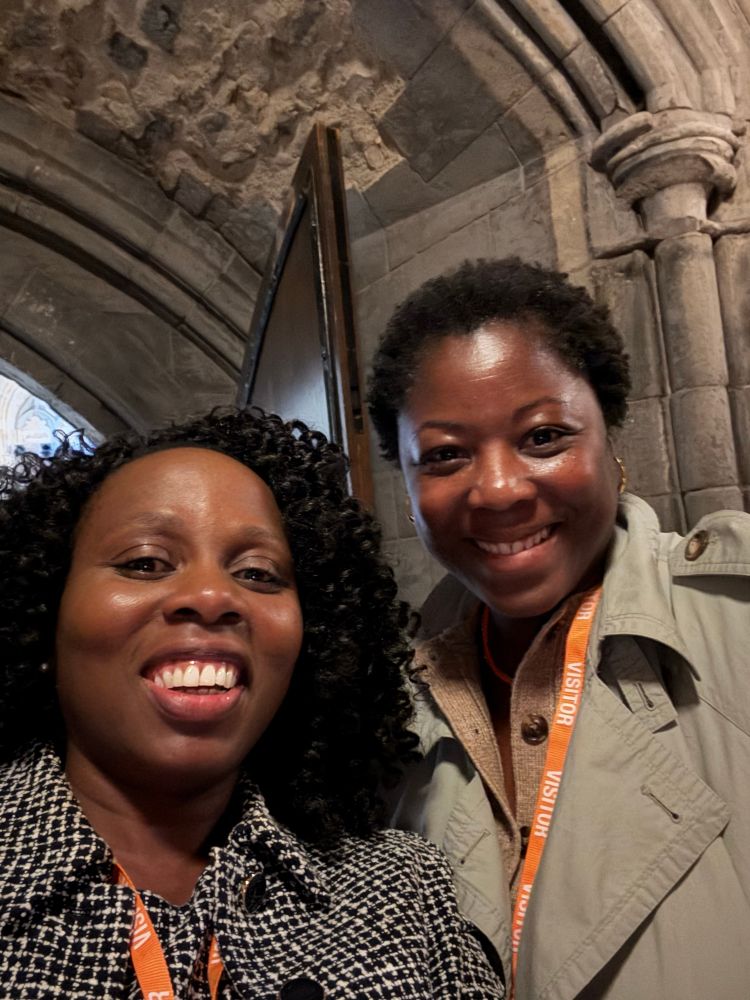 Antoinette with Ola - Motherhood Group Organiser at the Motherhood Group event launch of their Maternal Mental Health Report  in the House of Commons. 