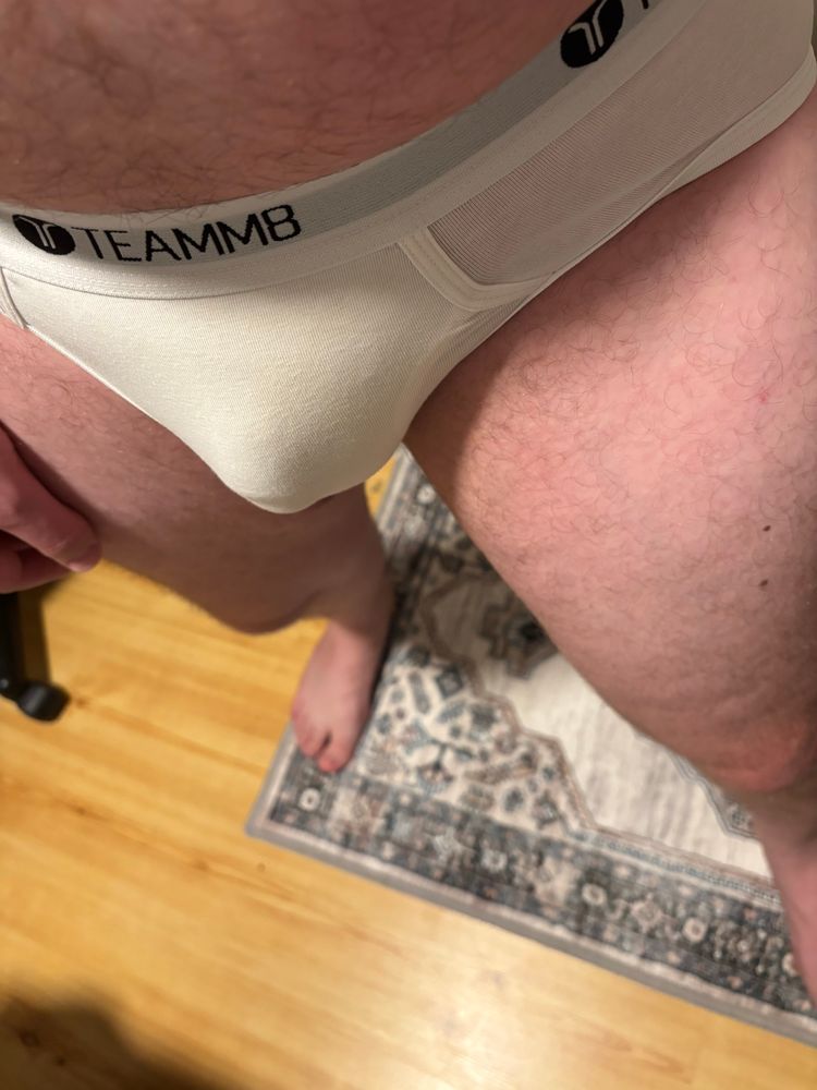 poor perspective photo of my teamm8 briefs. the phone was slipping out of my hands trying to take this