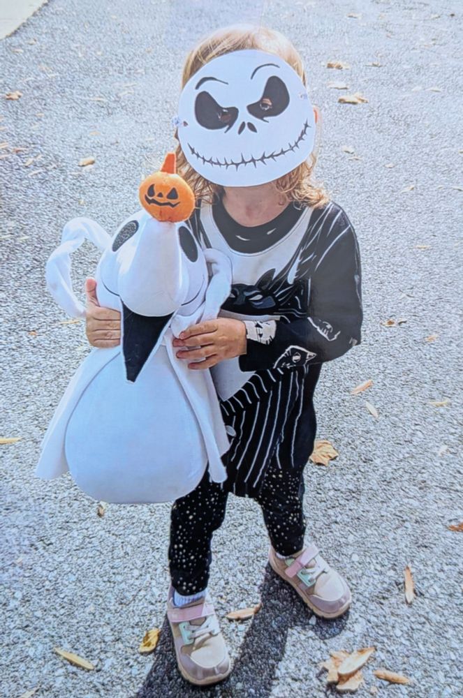 3-year old with a Jack Skellington costume.