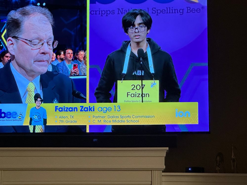 Faizan Zaki becomes the latest National Spelling Bee champion.