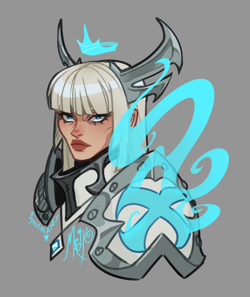 3/4 portrait of ilyana rasputin, magik from X-Men