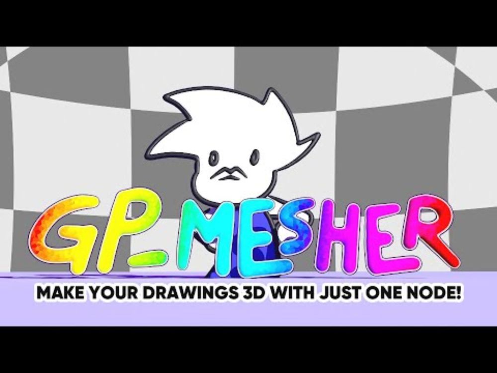 GP Mesher - Make your 2D art 3D with just one node!