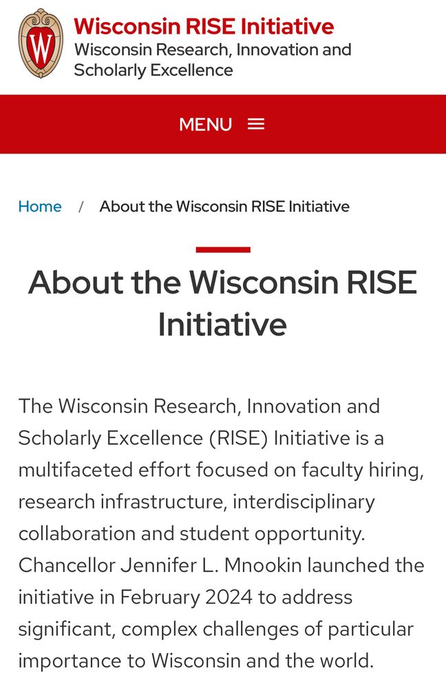 Screenshot of webpage