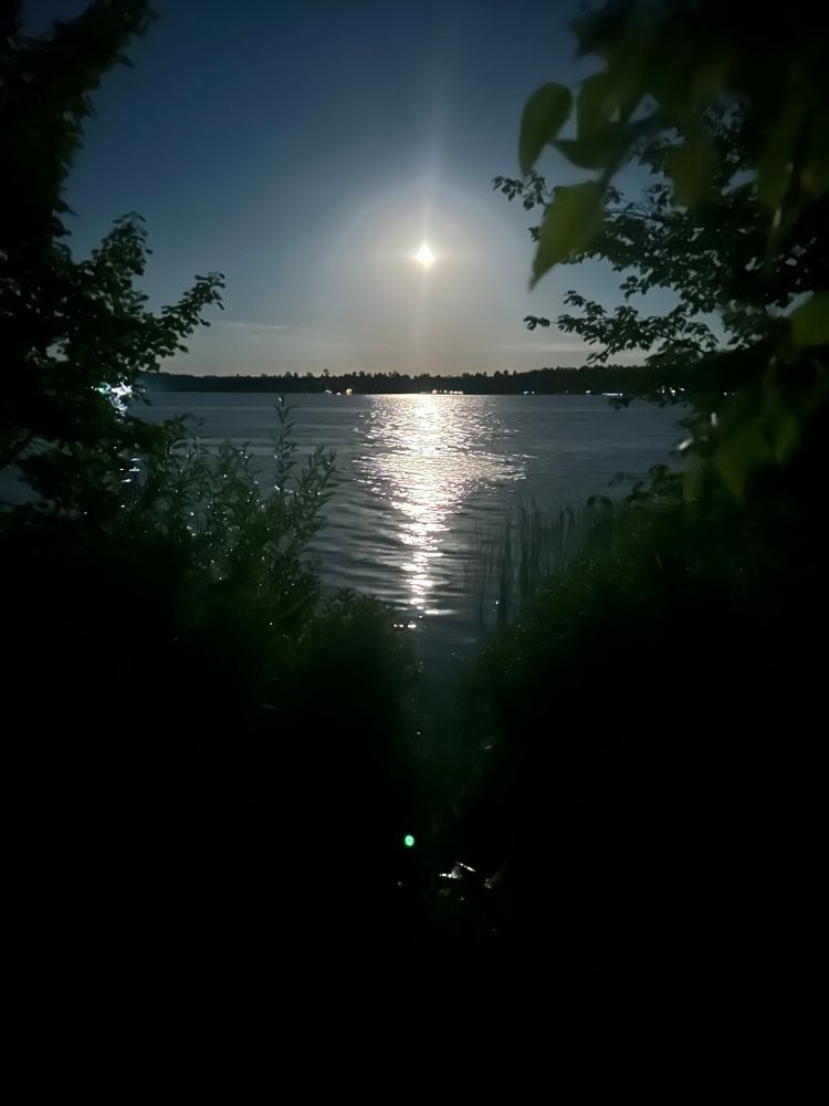 Moon over water 
