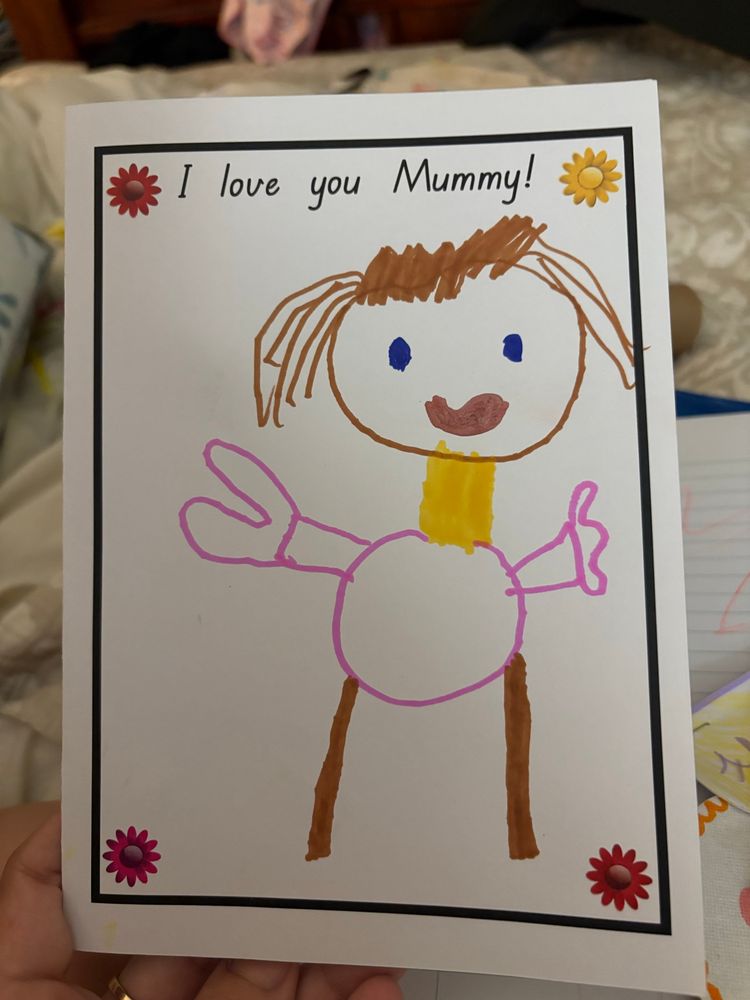 Child drawn picture of a mother by a young child