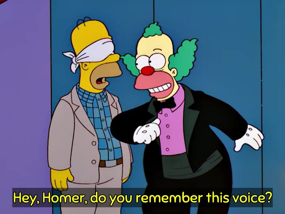 Hey, Homer, do you remember this voice?
05:24
S13E17 Gump Roast (DABF12) 21/04/2002