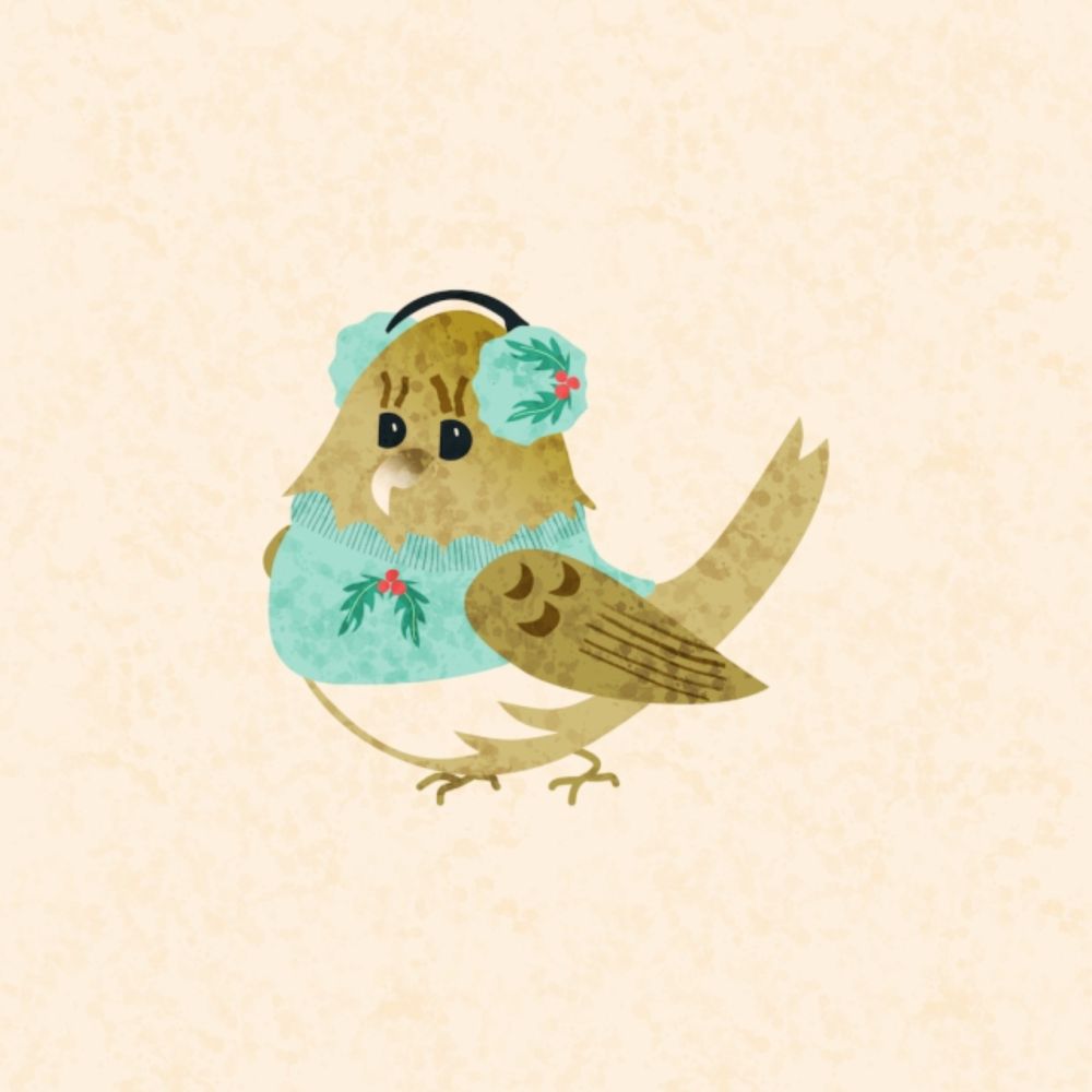 Cozy Bird in Gold