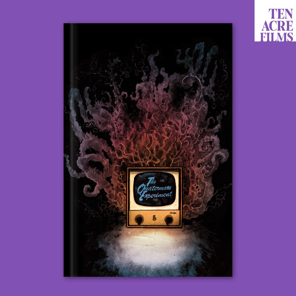 Cover for The Quatermass Experiment: The Making of TV's First Sci-Fi Classic limited edition hardback, illustrated by Robert Hack.