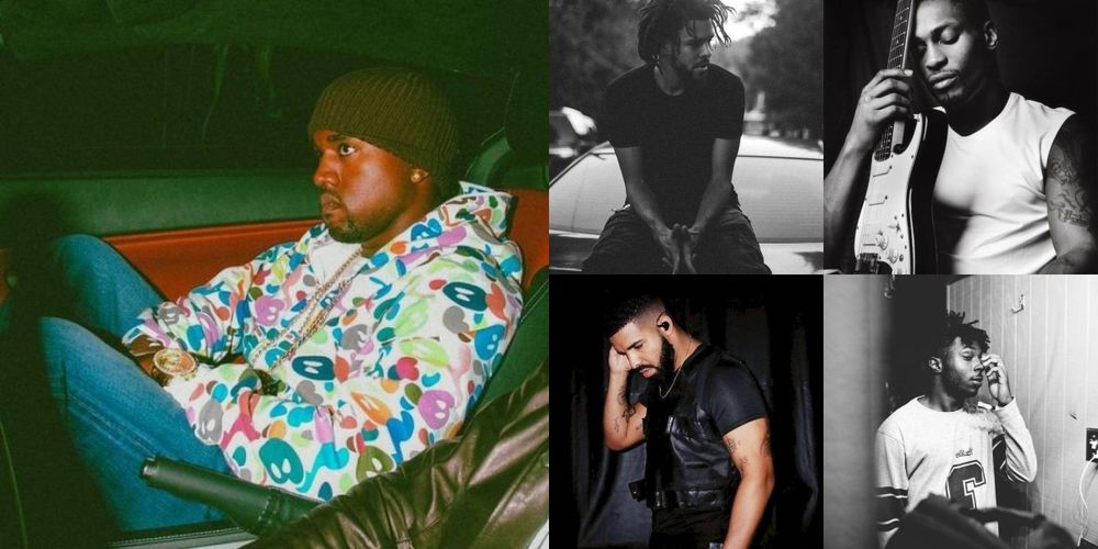 Kanye West J. Cole Drake D'Angelo Isaiah Rashad