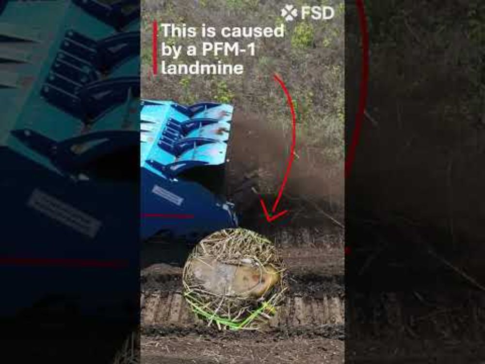 Our clearance machine hit a landmine 💥