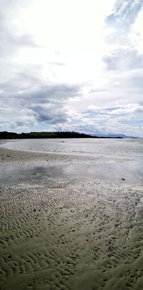 Beach & the sea slowly coming inland