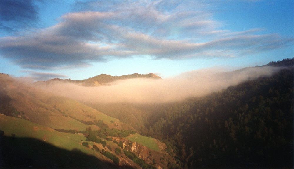 Clouds in the mountains