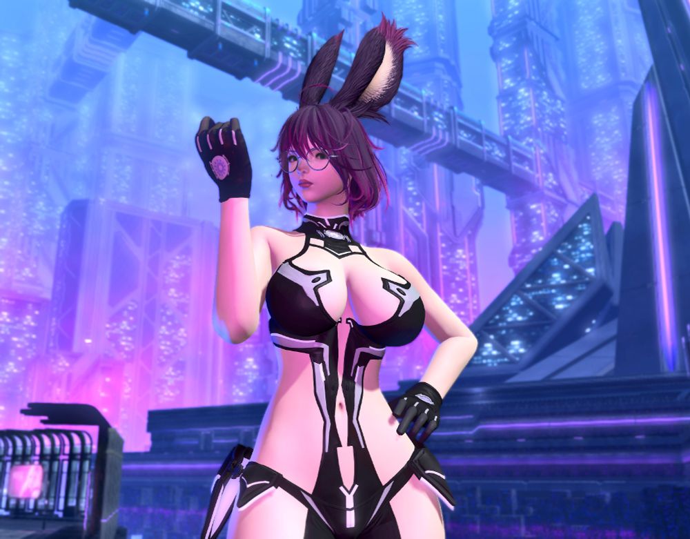 A female viera glaring at the viewer as if they interrupted them.