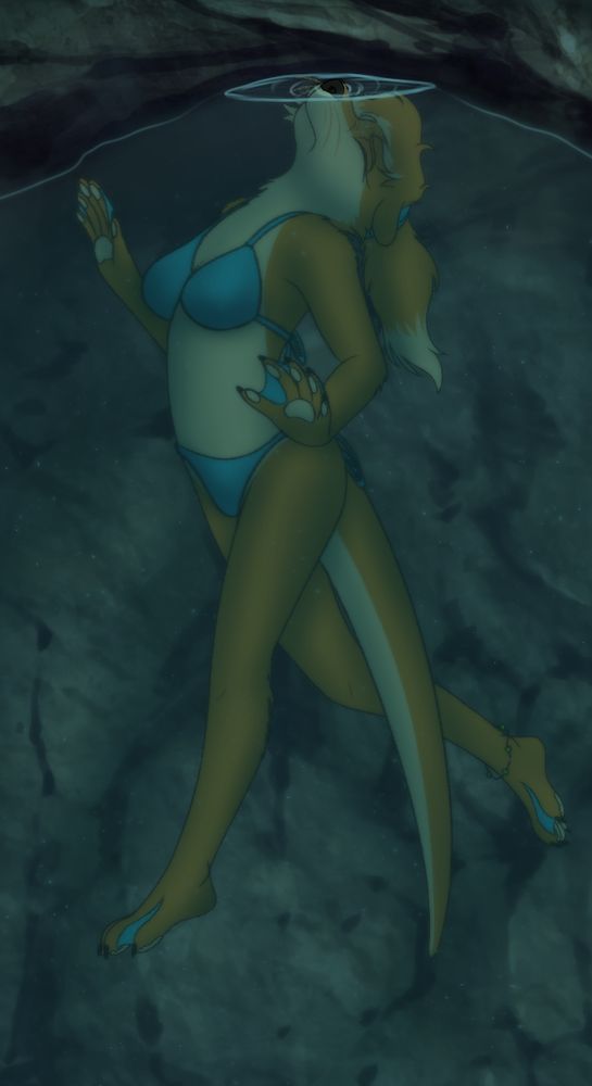 Scout was freediving in a cave system she usually frequents, but this time one small wrong turn ends up bringing big trouble for her. Lost and unsure where to go, she relies on small trapped air pockets to get on by, but for how long..?