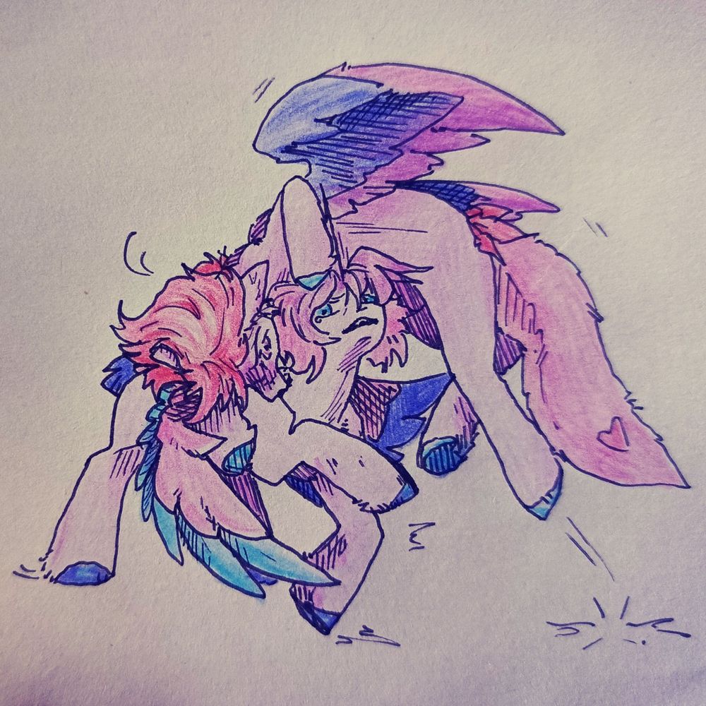 Сирена прыгнула и укусила Симу за шею 