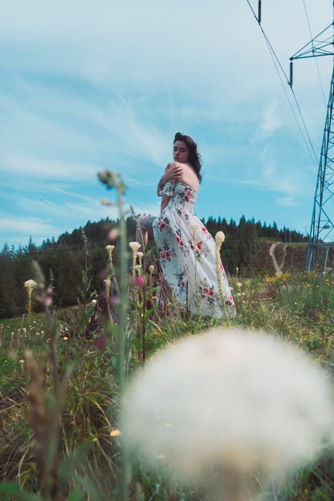 One of my favorite pics of Kiarra out on a country road. 