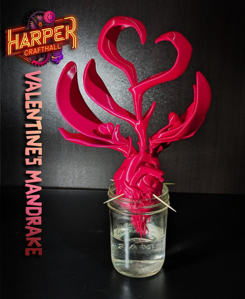 This is a little something for those Valentines who are looking for something a little more Bizarre.

It's fashioned after the appearance of an avocado pit being sprouted in a jar.  There always seemed to be one of these on our windowsill when I was growing up but there was nary a bud.  I can't help but imagine all the other things that could be skewered over a jar that would never sprout, but how fascinating it WOULD be if you could achieve the desired result with something a bit more macabre.