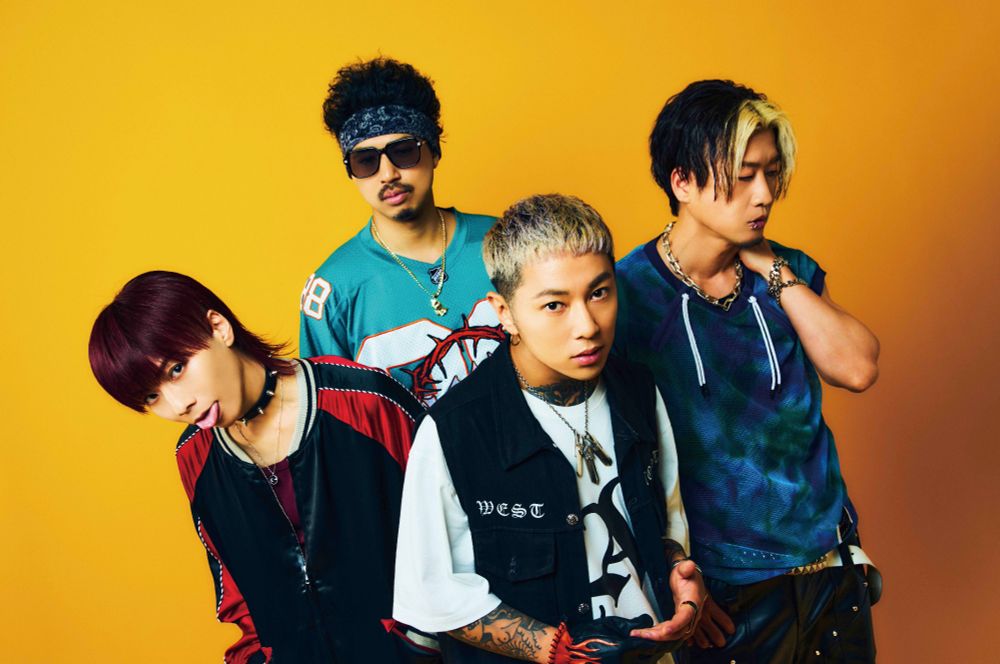 ASH DA HERO -  vocalist ASH, bassist Sato, drummer WANI, and DJ Dhalsim