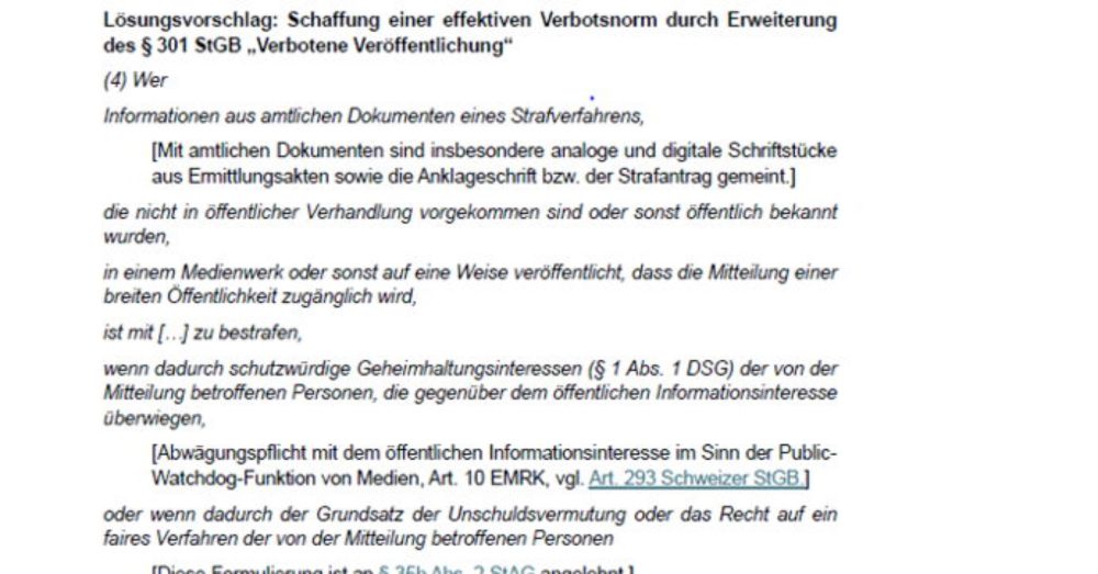 ÖVP-Geheimpapier sieht Haft für Journalisten vor