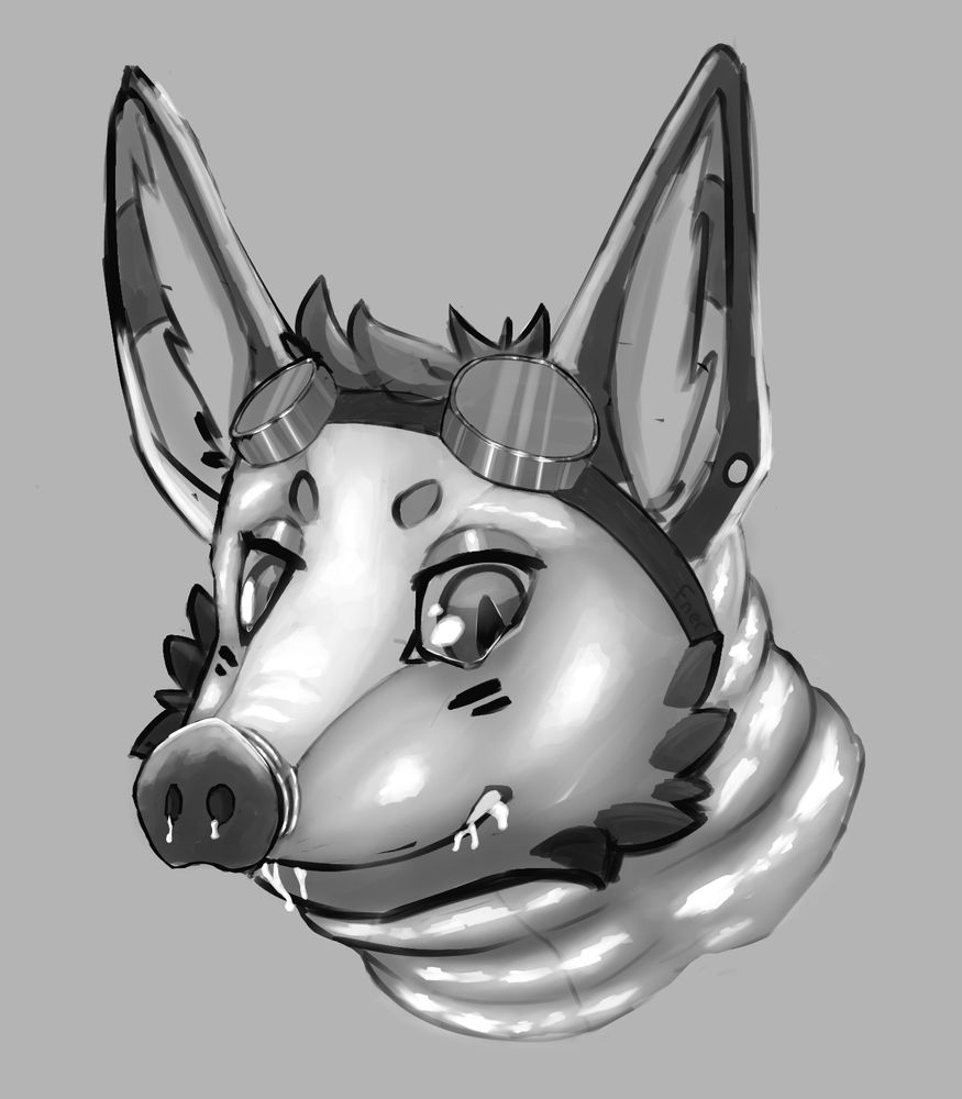 My friend's fursona I subtly draw mixed with a pig, he doesn't like it because he thinks "horses and pigs are ugly" >:(