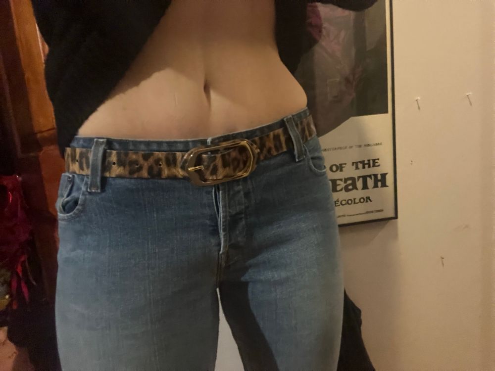 Actual low rise jeans, the real deal circa 2004 I am STOKED 