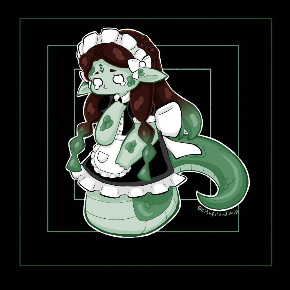 ZZL in a Maid dress (because he deserves it) 