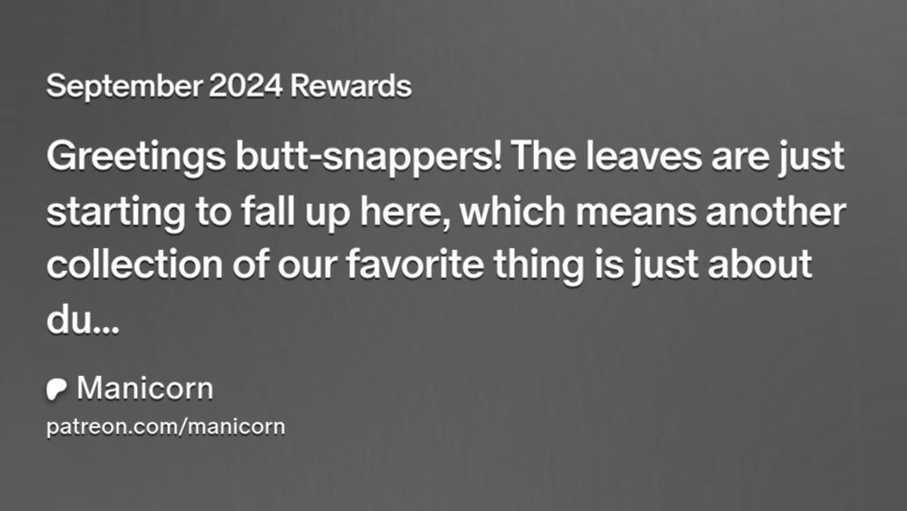 September 2024 Rewards | Manicorn