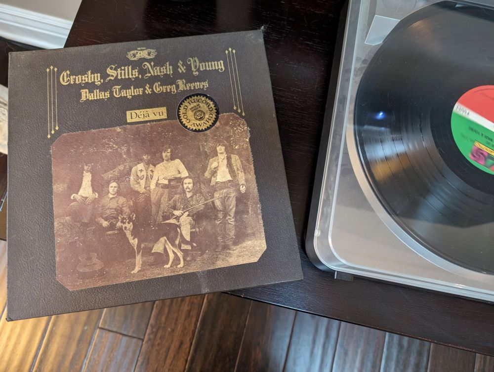 Crosby, Stills, Nash & Young "Deja Vu" album cover.