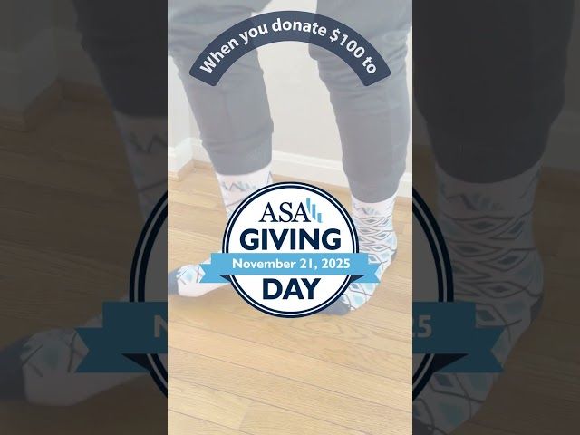 ASA Giving Day  – Get Your ASA Socks By Donating!