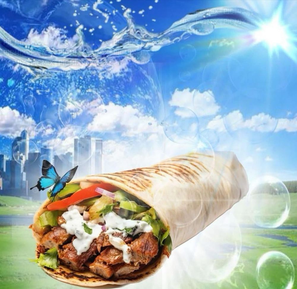 a frutiger aero style image of a gyro