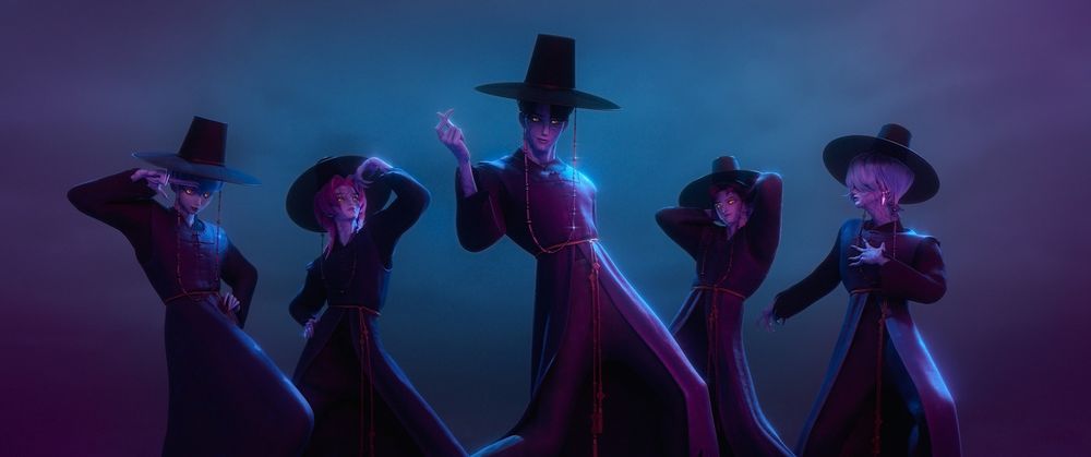 The Saja boys from Kpop Demon Hunters