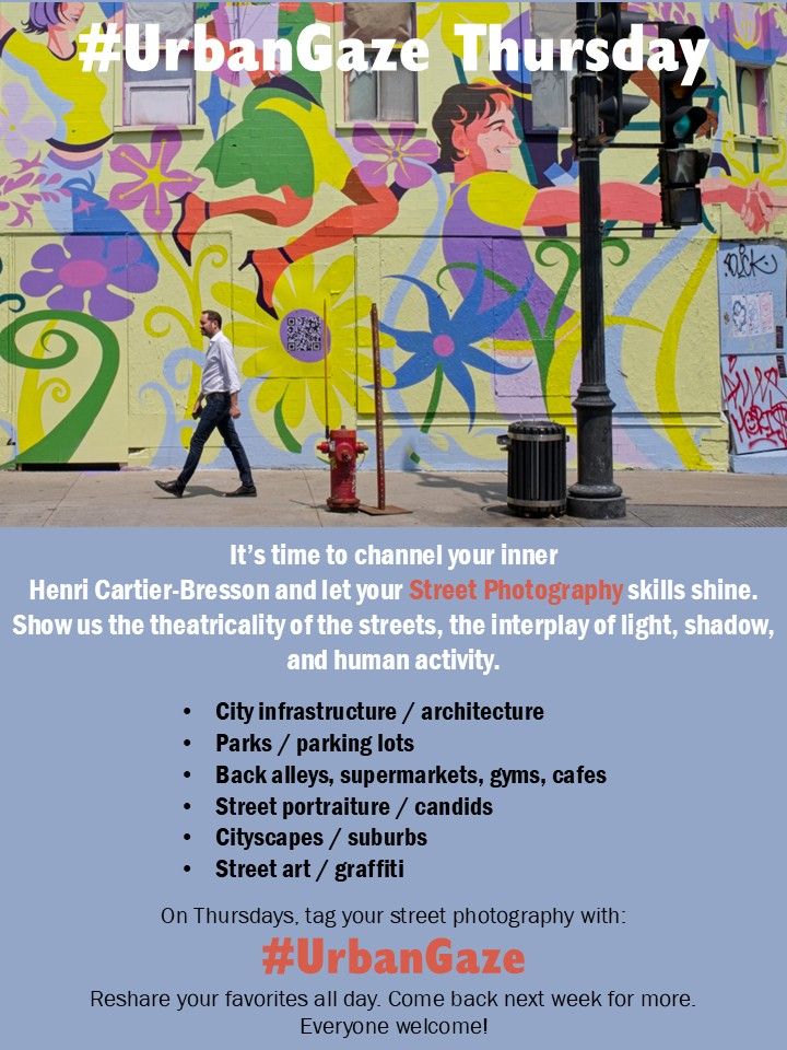 A poster advertising a street and urban photography theme day.