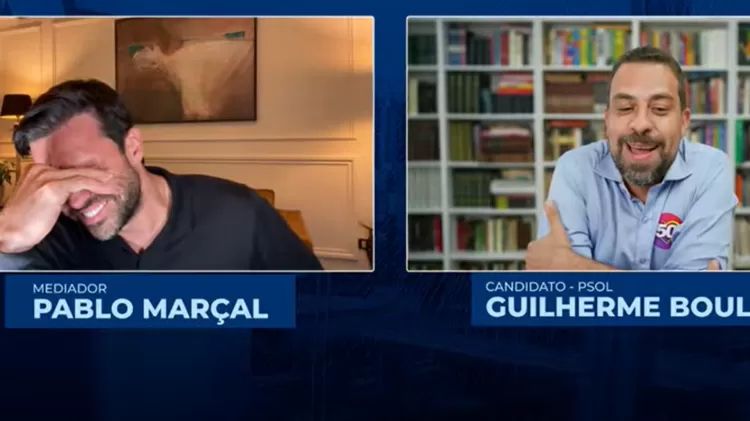 marçal e boulos sharing a moment