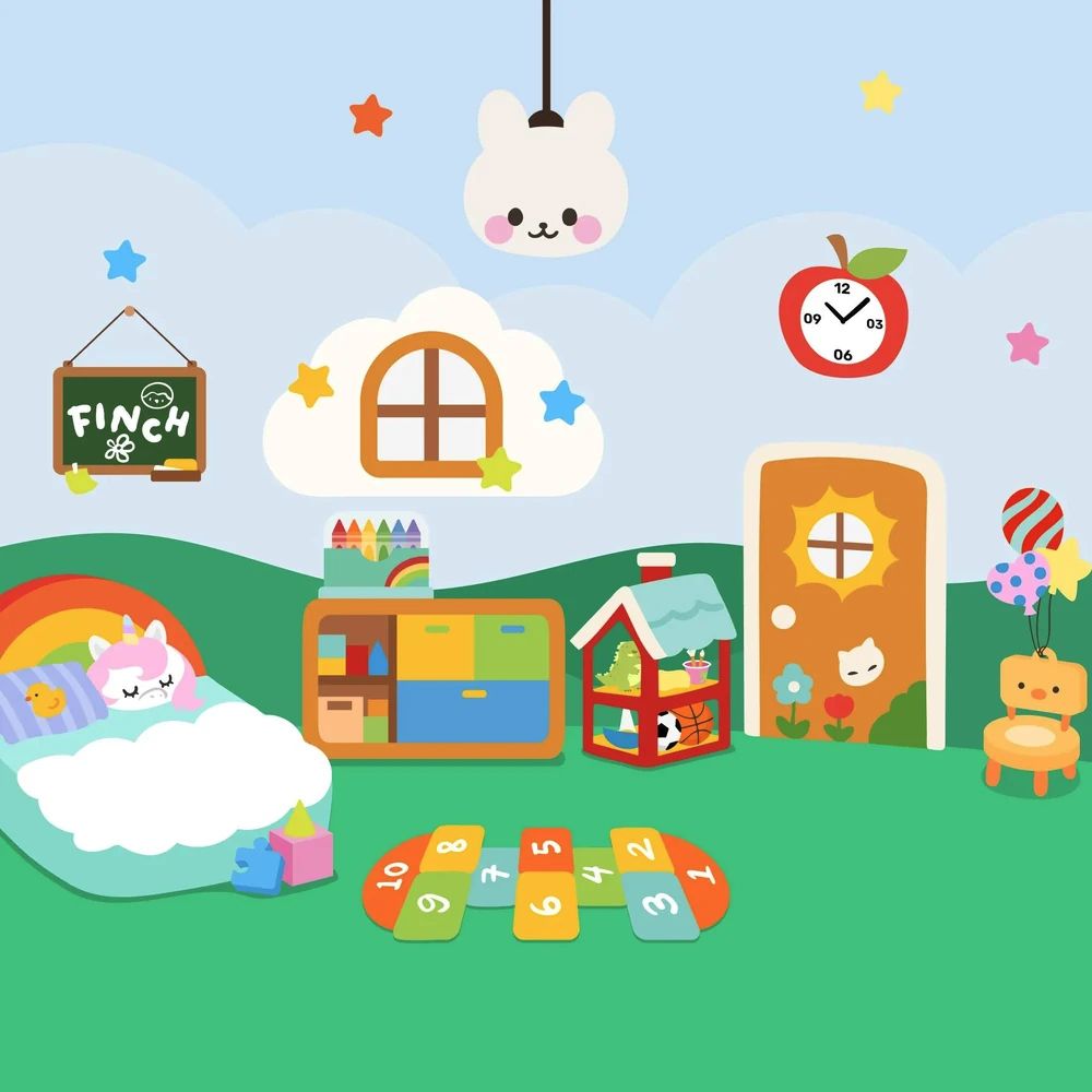 A screenshot from the Finch app showing the Playtime Palooza item set.