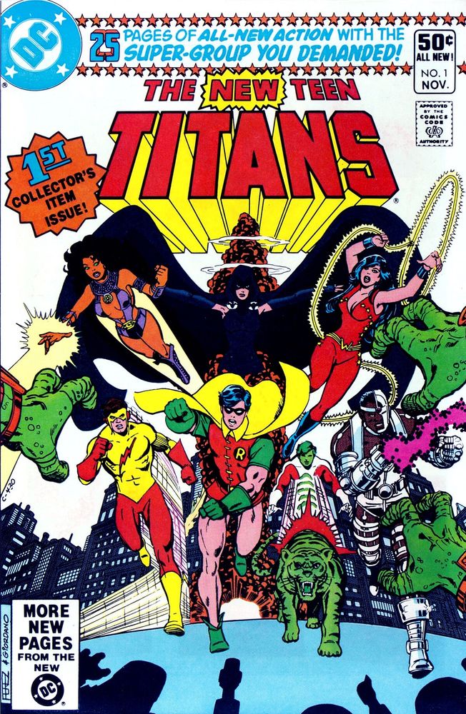 Test Titans #1 cover by Wolfman/ Perez 
