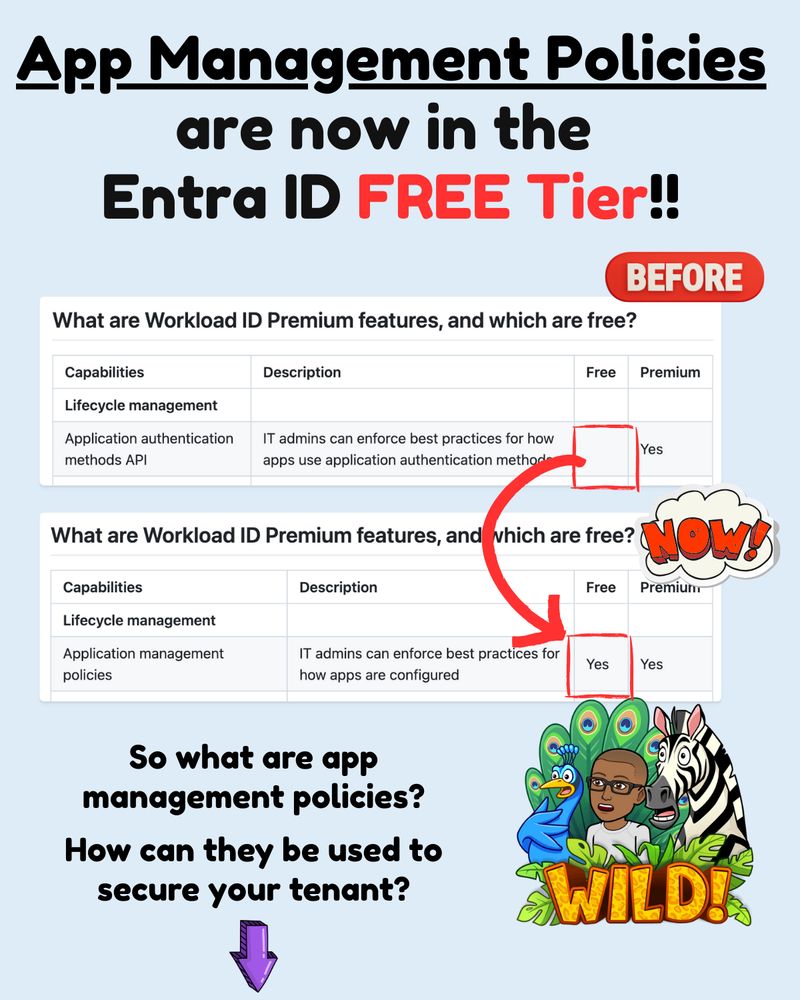 App Management Policies
are now in the 
Entra ID FREE Tier!!

So what are app management policies?

How can they be used to secure your tenant?