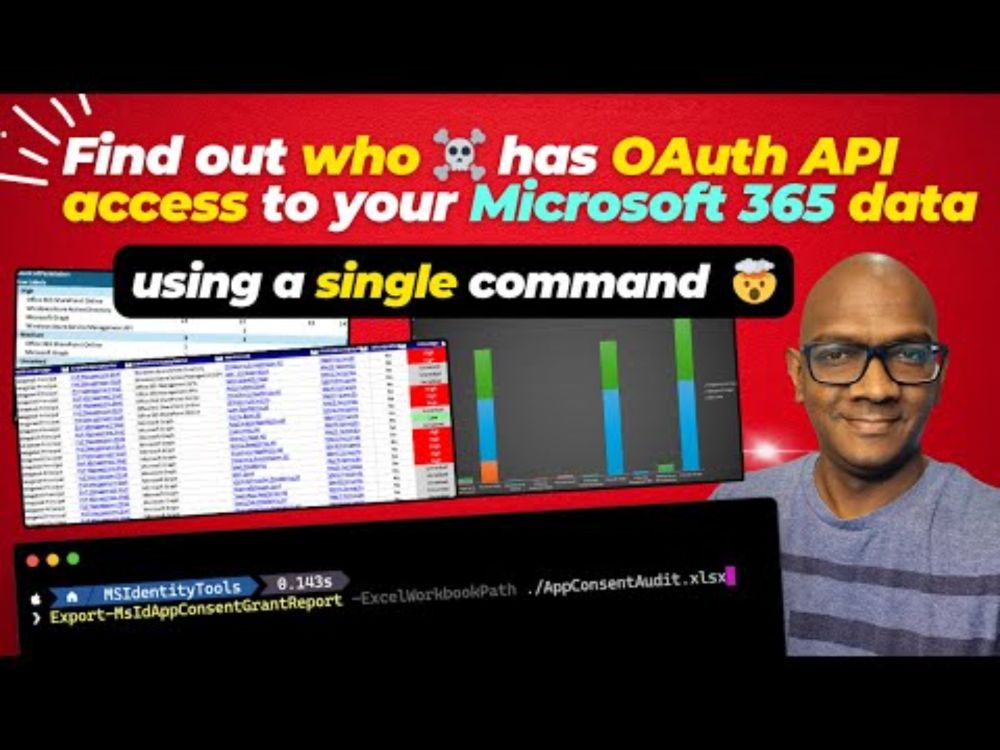 Run a quick OAuth app audit of your tenant using this command and protect yourself