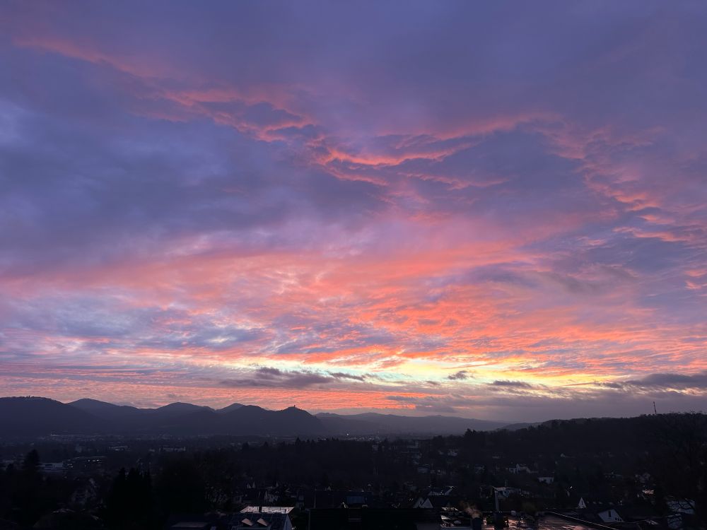Sonnenaufgang am Siebengebirge