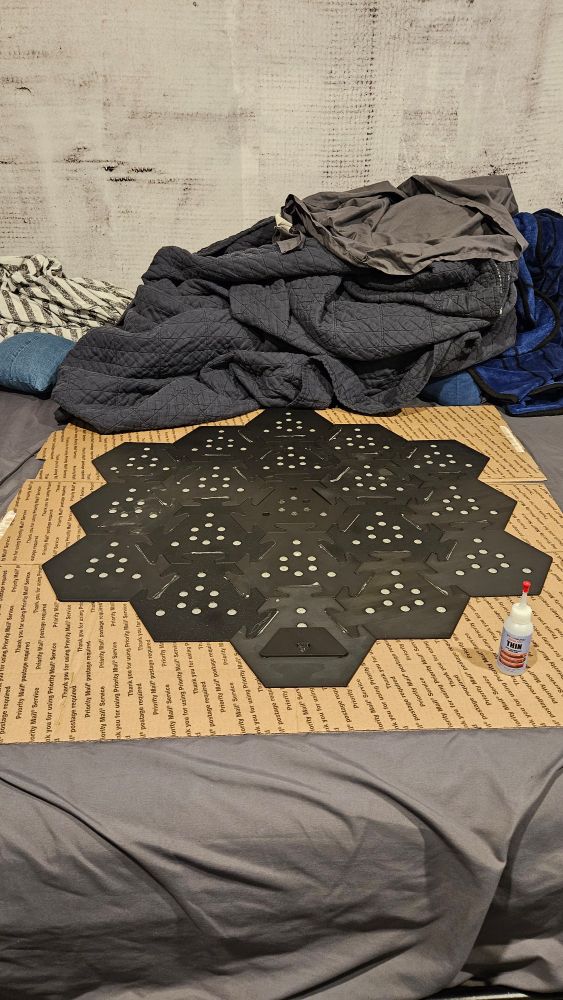 Back of the JWST model