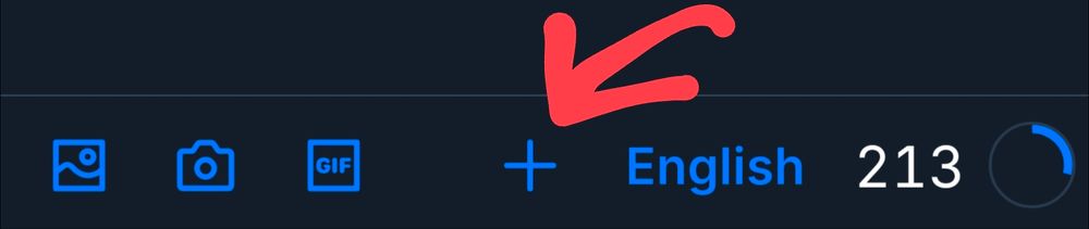 Very very clearly pointing out the "add post" button for those who are new here. 