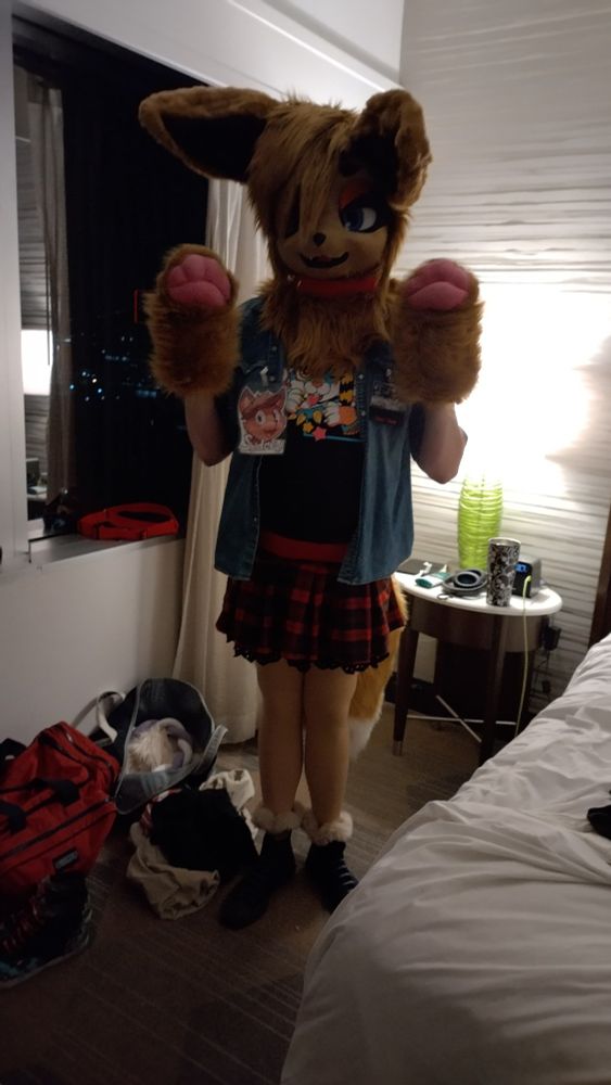 Putting it on for the first time at the con!