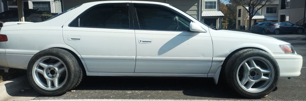 Ford sn95 mustang "tri-bars" for the Camry oh lord hope they fit 