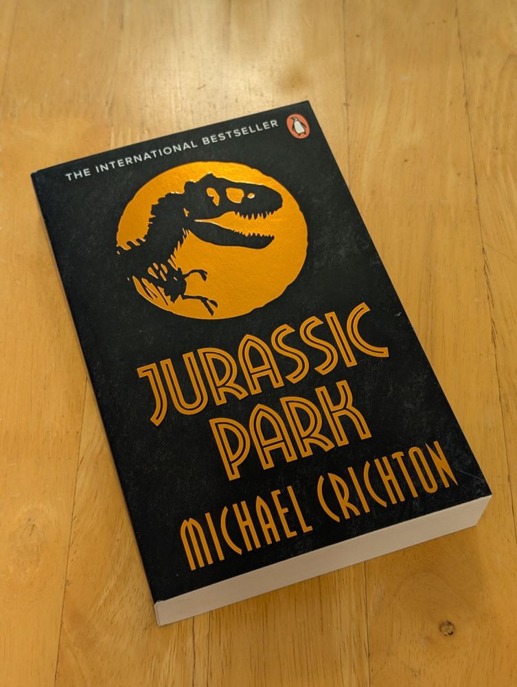 First Jurassic Park book.