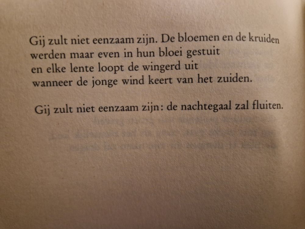 Poem by Belgian poet Anton van Wilderode