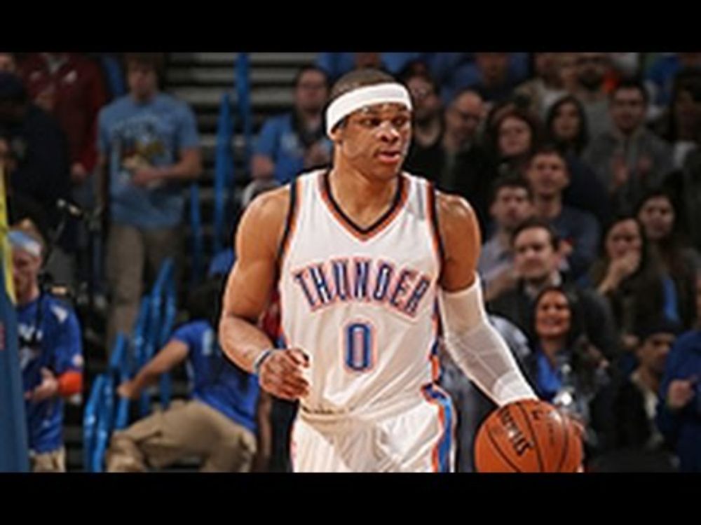 Russell Westbrook Goes Coast-to-Coast for the Nasty Two-Handed Slam