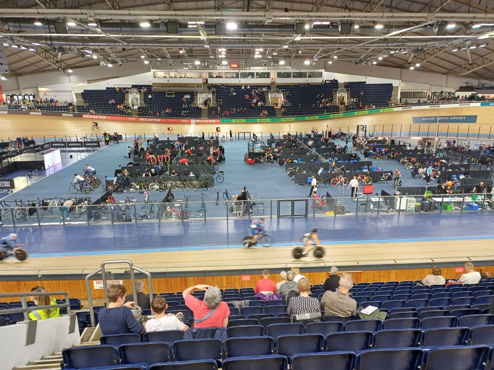 Manchester velodrome for the National Track Champs