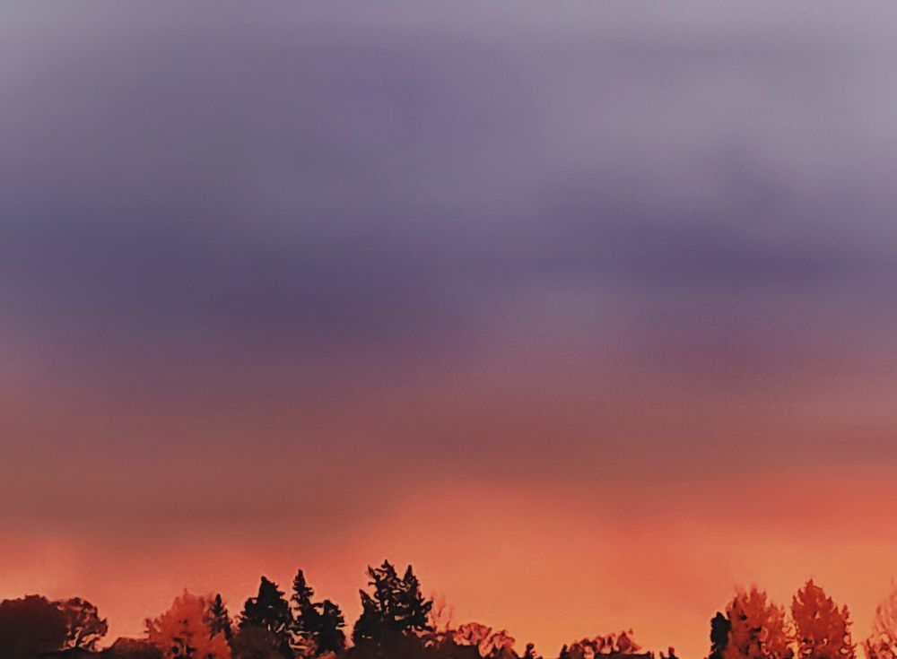 Abenddämmerungshimmel