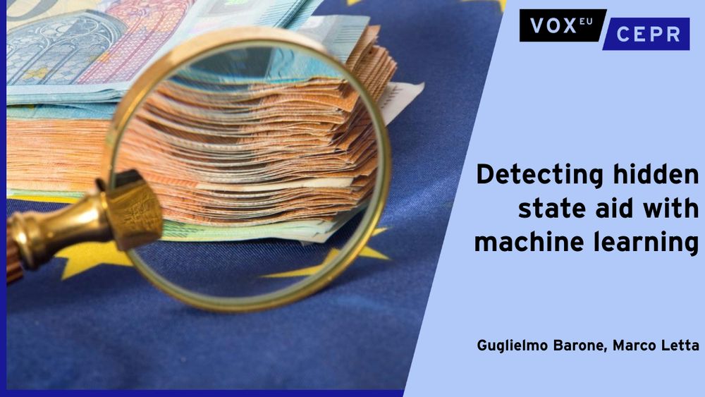 State aid regulation is crucial to ensuring competitiveness in the EU Single Market, but enforcement remains challenging. Non-compliance by member states and foreign subsidies are ongoing concerns; however, detection is difficult. This column proposes an approach to identify suspect cases of hidden state aid recipients using machine learning algorithms. The predictions allow regulators to substantially narrow the pool of observations for further investigation by flagging firms that appear to behave as if they received public subsidies, but are not officially recorded. The authors’ analysis reveals heterogeneity in the incidence of suspect cases across countries, industries and firm size.