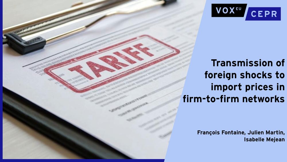 A key question in the context of a trade war is whether the burden of tariffs falls on foreign exporters or domestic importers. This column uses a firm-to-firm trade model with search frictions and French export data to study how cost shocks affect buying firms. It finds that while some buyers pay nothing, others face full pass-through or costly supplier switches, with the average incidence twice as large in markets with low versus high frictions. The authors suggest that policies could target high-friction markets or help buyers diversify after shocks.
Lookup fields should be configured in the field menu dropdown
